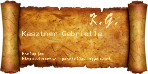 Kasztner Gabriella névjegykártya